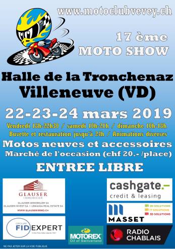 Moto Show à Villeneuve :: 22-24 mars 2019 :: Agenda :: ActuMoto.ch