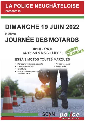 Journée des motards neuchâtelois :: 19 juin 2022 :: Agenda :: ActuMoto.ch