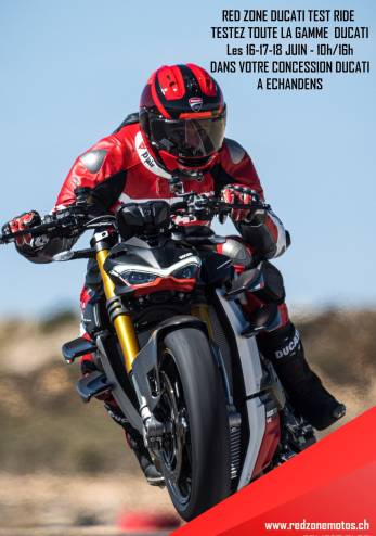 Test Rides Ducati chez Red Zone Motos :: 16-18 juin 2023 :: Agenda :: ActuMoto.ch