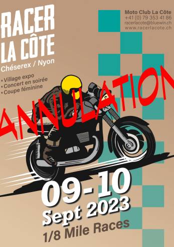 Racer La Côte 2023 (annulé) :: 09-10 septembre 2023 :: Agenda :: ActuMoto.ch