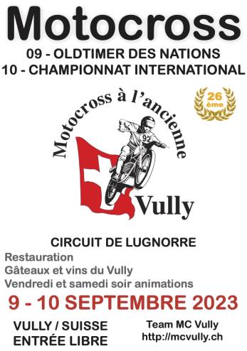 Motocross à l'ancienne à Lugnorre (FR) :: 09-10 septembre 2023 :: Agenda :: ActuMoto.ch