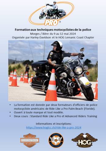 Ride Like a Pro, comme les policiers US! :: 09-12 mai 2024 :: Agenda :: ActuMoto.ch