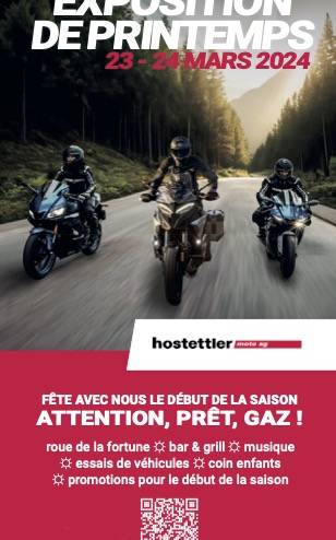 Offres début saison hostettler Fribourg :: 23-24 mars 2024 :: Agenda :: ActuMoto.ch