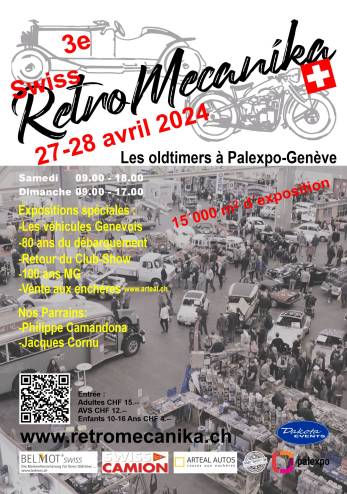 Swiss Retro Mecanika à Palexpo :: 27-28 avril 2024 :: Agenda :: ActuMoto.ch