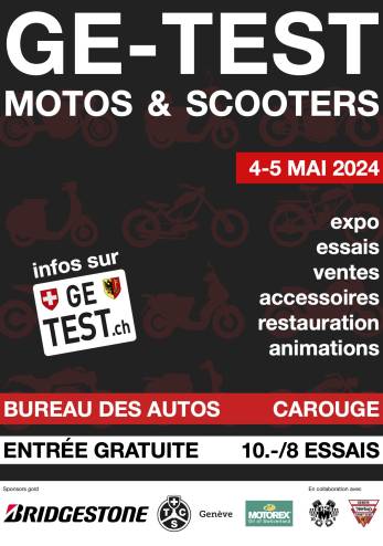 GE Test 2024 – Essais multimarques :: 04-05 mai 2024 :: Agenda :: ActuMoto.ch