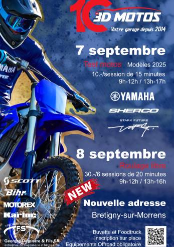 Essais 3D Motos :: 07-08 septembre 2024 :: Agenda :: ActuMoto.ch