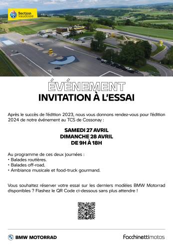 Road Test Facchinetti (Cossonay) :: 27-28 avril 2024 :: Agenda :: ActuMoto.ch