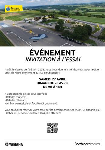 Road Test Facchinetti (Cossonay) :: 27-28 avril 2024 :: Agenda :: ActuMoto.ch