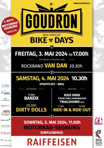Goudron Bike Days :: 03-05 mai 2024 :: Agenda :: ActuMoto.ch