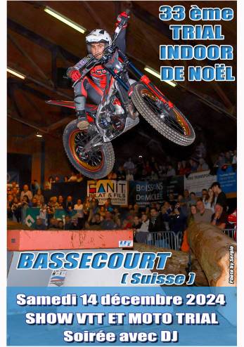 33ème Trial Indoor de Bassecourt :: 14 décembre 2024 :: Agenda :: ActuMoto.ch