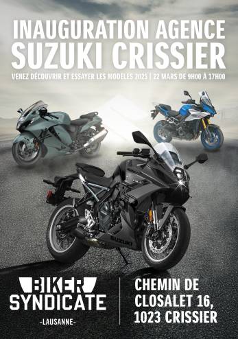 Inauguration Suzuki Crissier :: 22 mars 2025 :: Agenda :: ActuMoto.ch