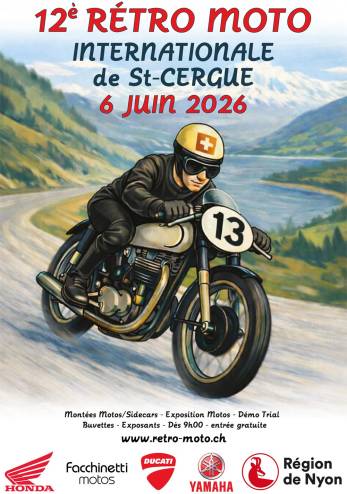 Rétro Moto à St-Cergues :: 06 juin 2026 :: Agenda :: ActuMoto.ch